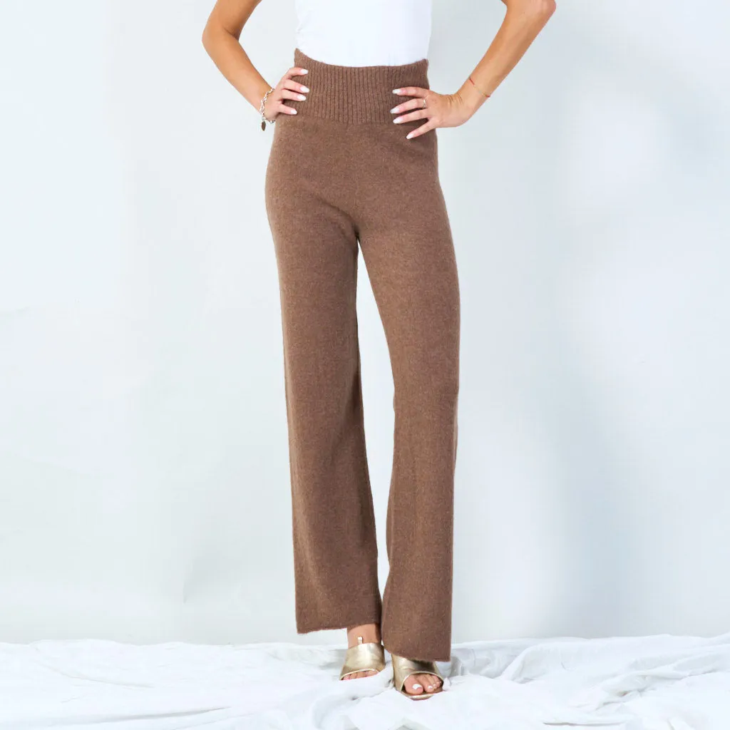 Stylish knit wide-leg pants wholesale