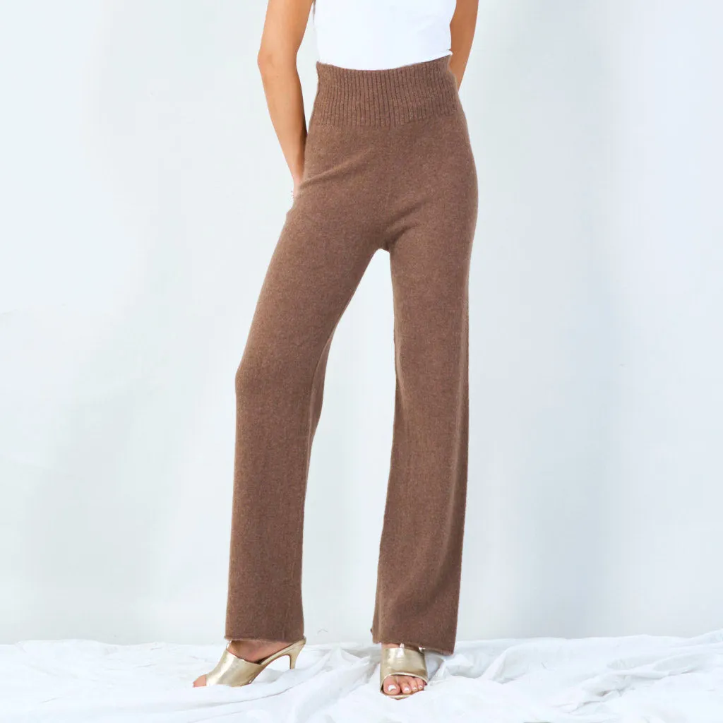 Stylish knit wide-leg pants wholesale