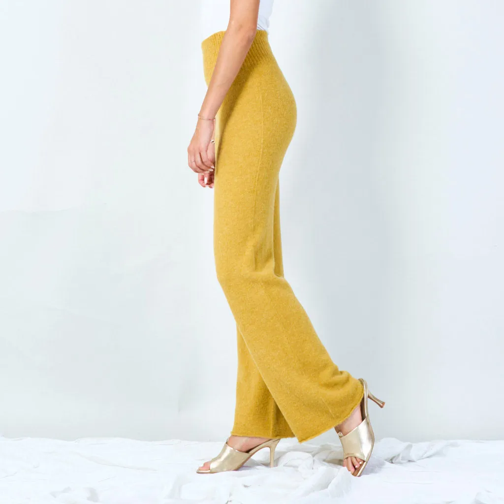 Stylish knit wide-leg pants wholesale