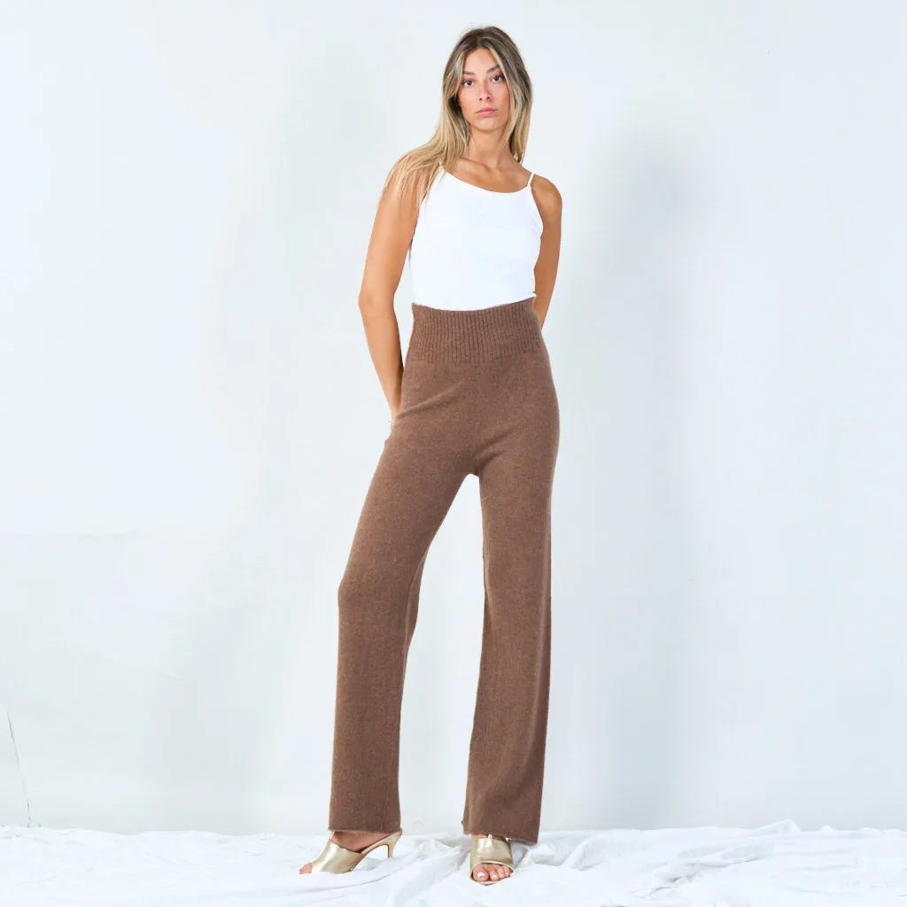 Stylish knit wide-leg pants wholesale