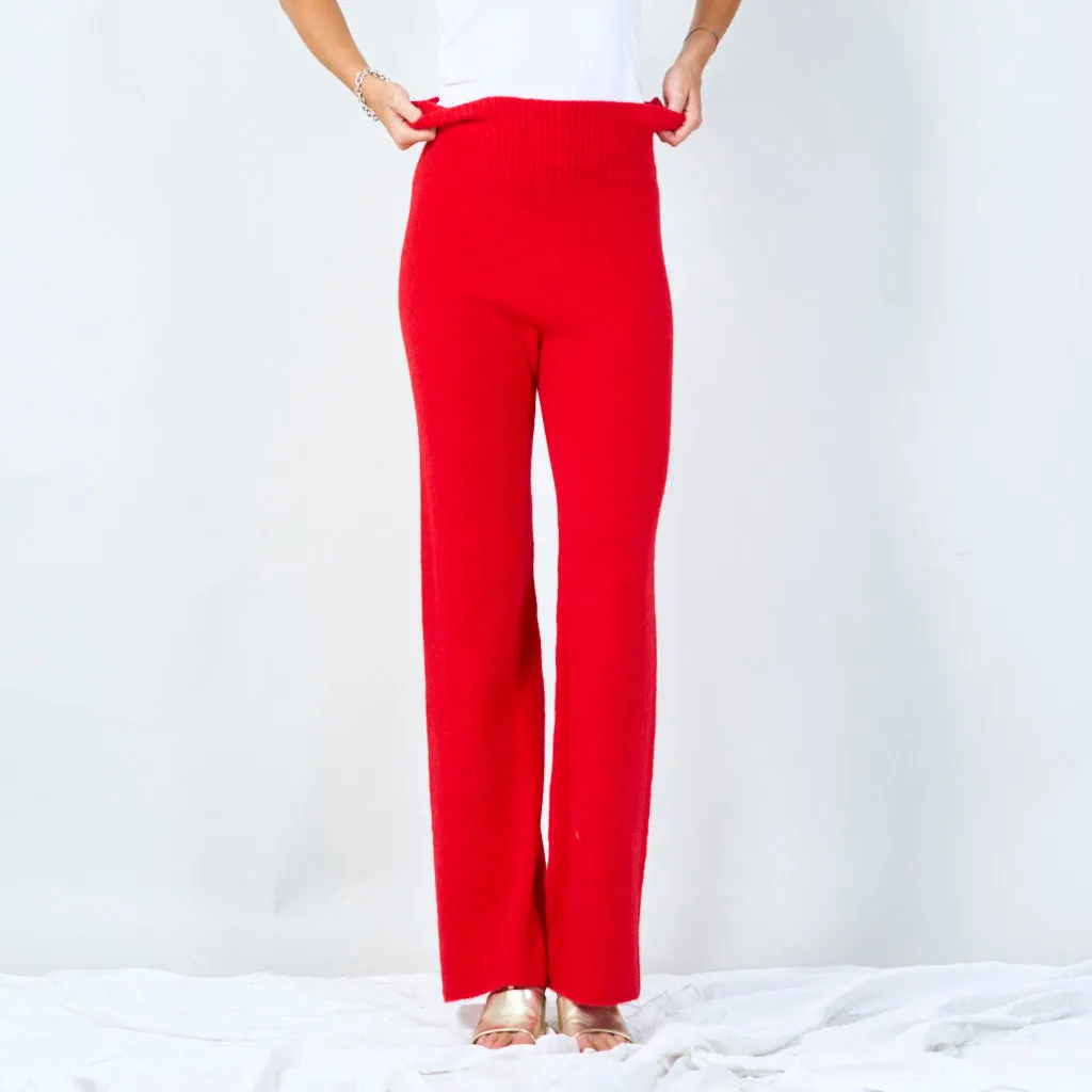 Stylish knit wide-leg pants wholesale