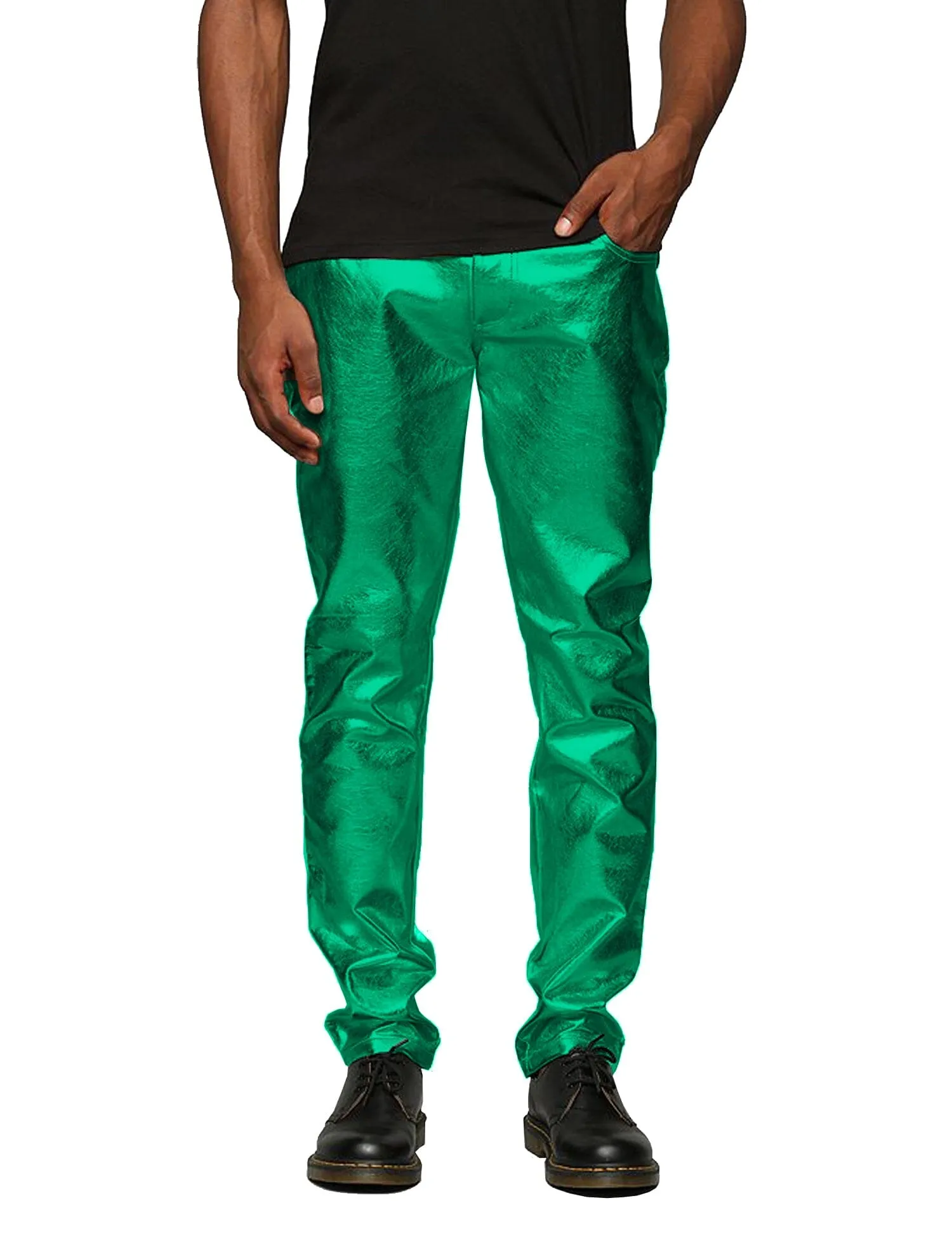 Stylish Metallic Shiny Pants