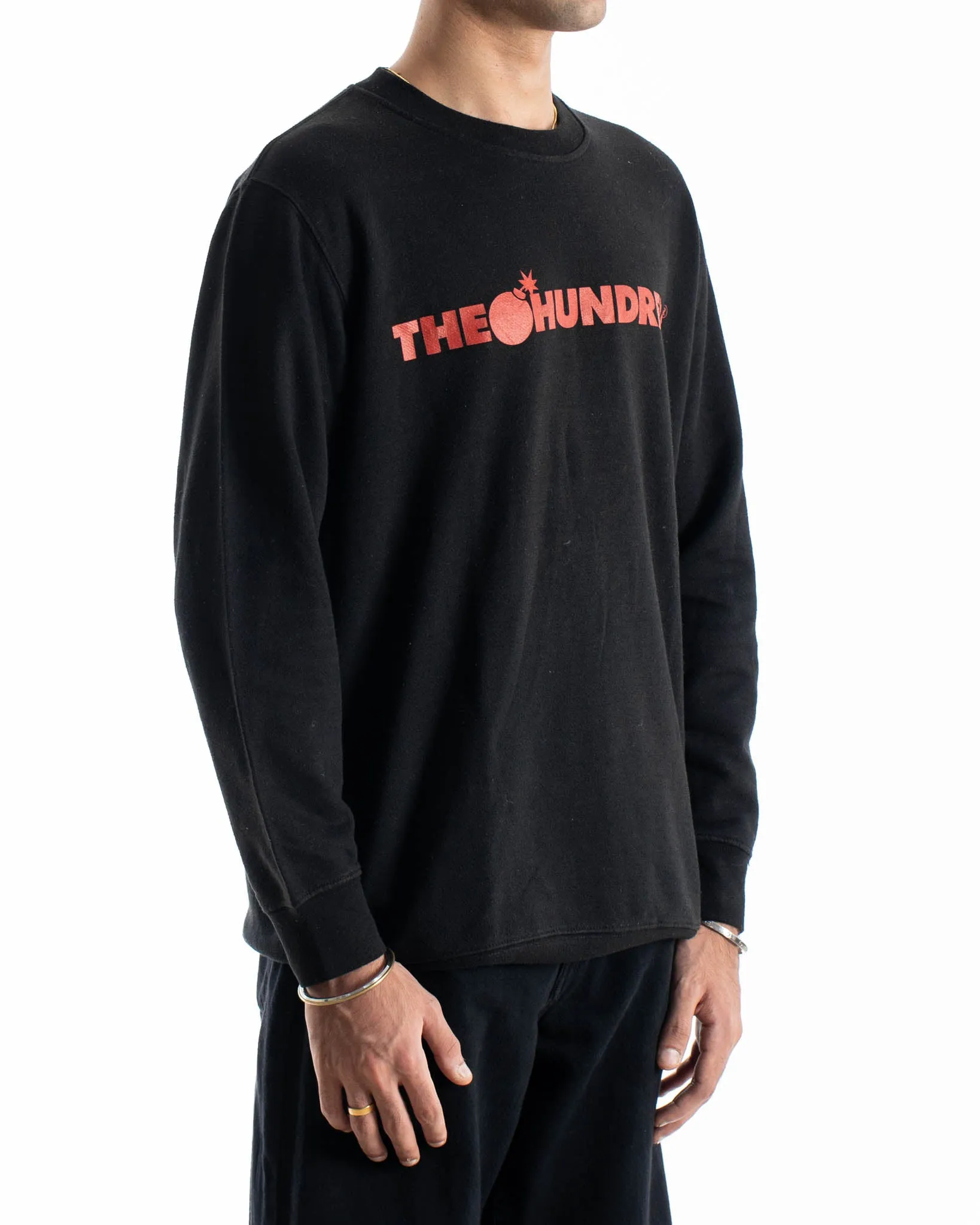 The Hundreds Logo Crewneck Black