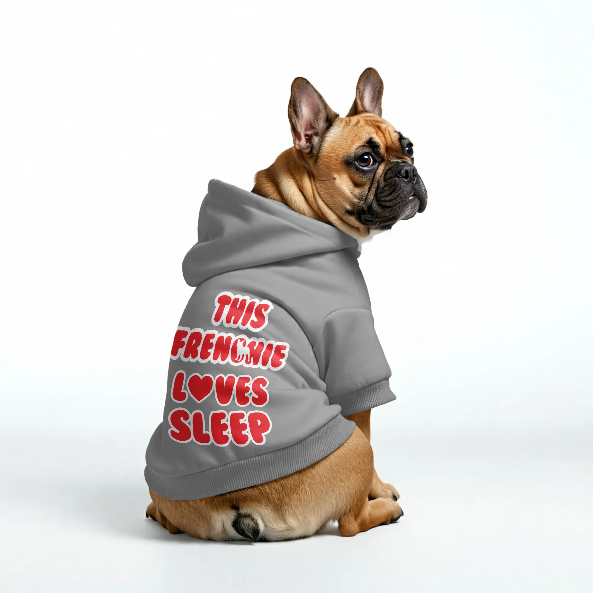 THIS FRENCHIE LOVES SLEEP - Personalized French Bulldog Hoodies with Funny Quotes – Stylish, Cozy, and Premium 100% Cotton