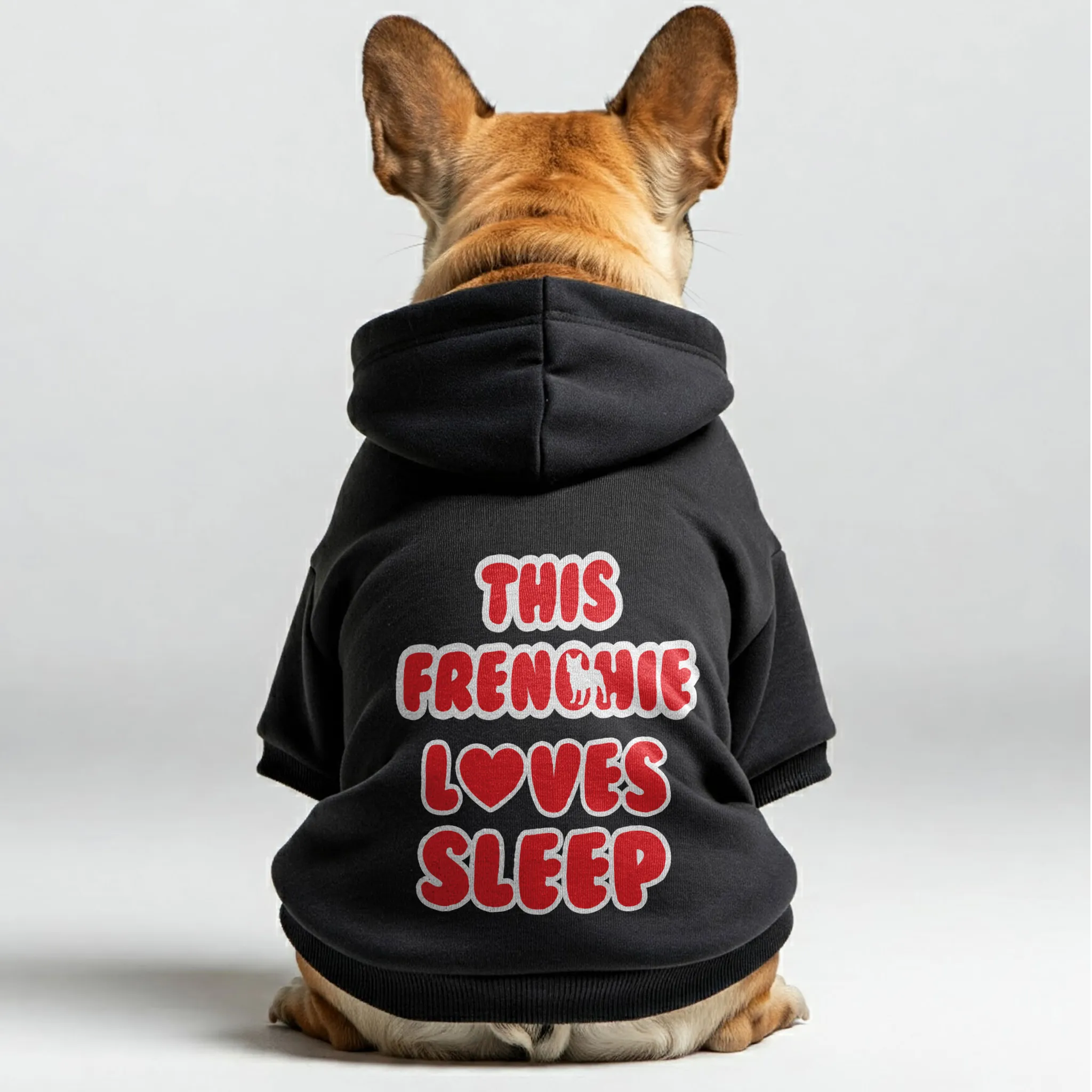 THIS FRENCHIE LOVES SLEEP - Personalized French Bulldog Hoodies with Funny Quotes – Stylish, Cozy, and Premium 100% Cotton