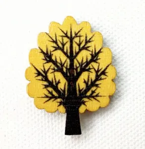 Tree shaped shawl pins