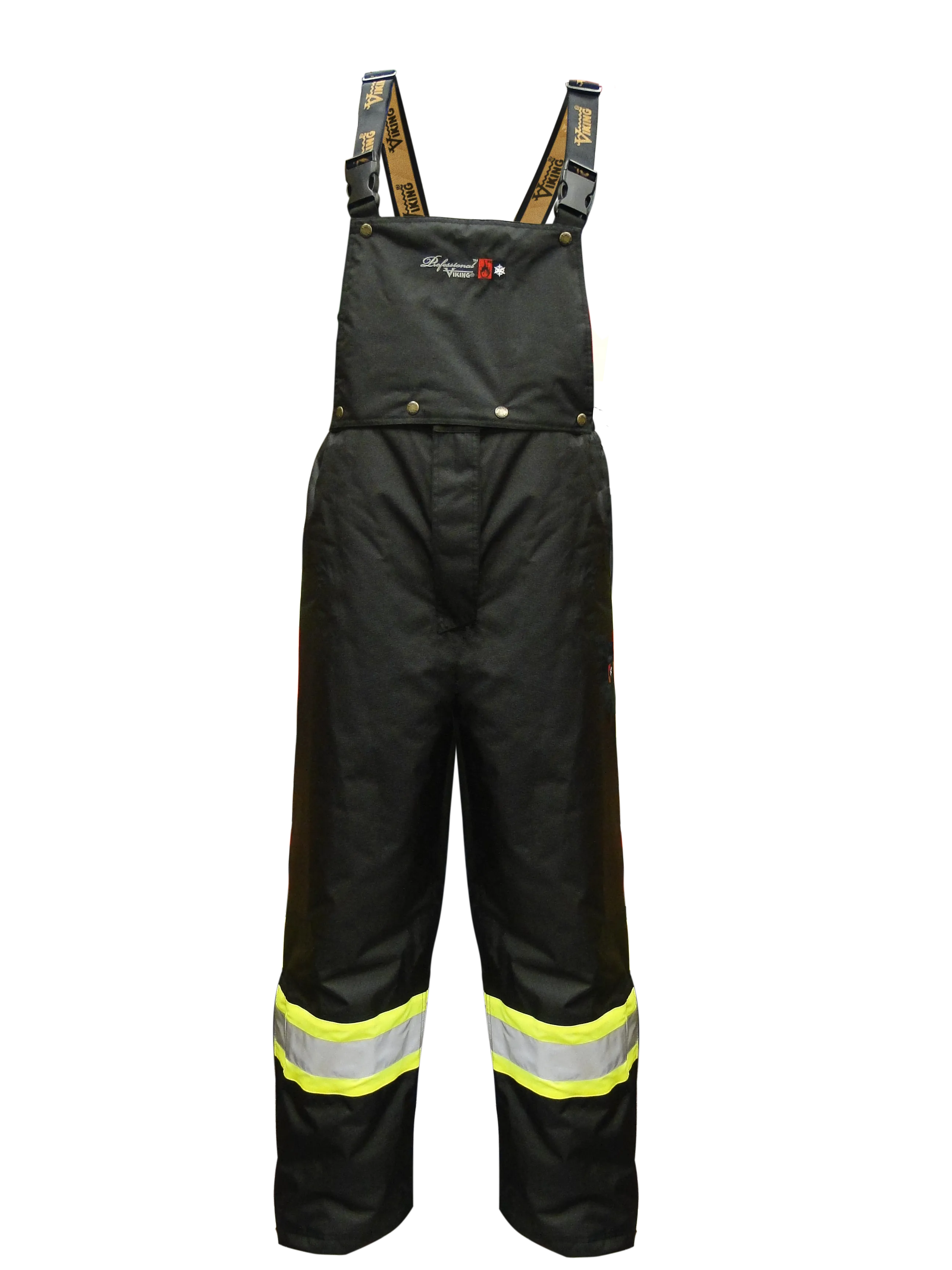 Viking Men's Professional® Journeyman Hi-Vis Class E Waterproof FR Trilobal Rip-Stop Bib Pant