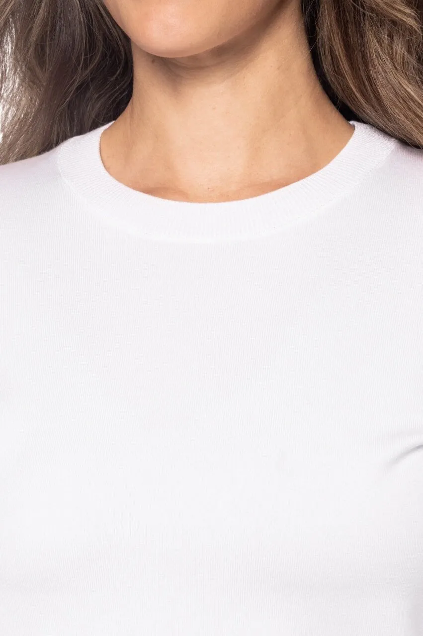 White Martini Crewneck Sweater