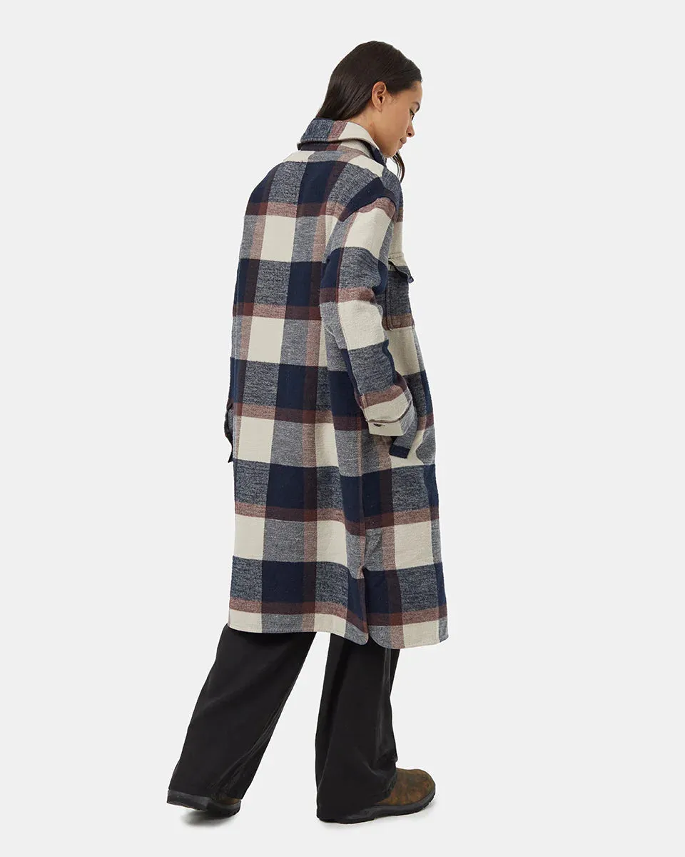 Women's Heavy Weight Flannel Long Jacket