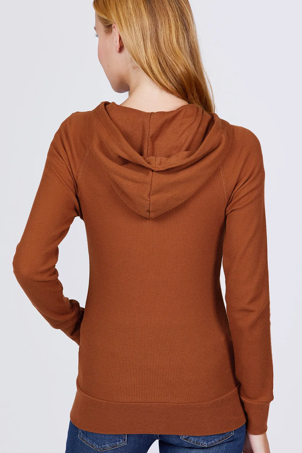 Women's Hoodie with Kangaroo Pocket Thermal Jacket