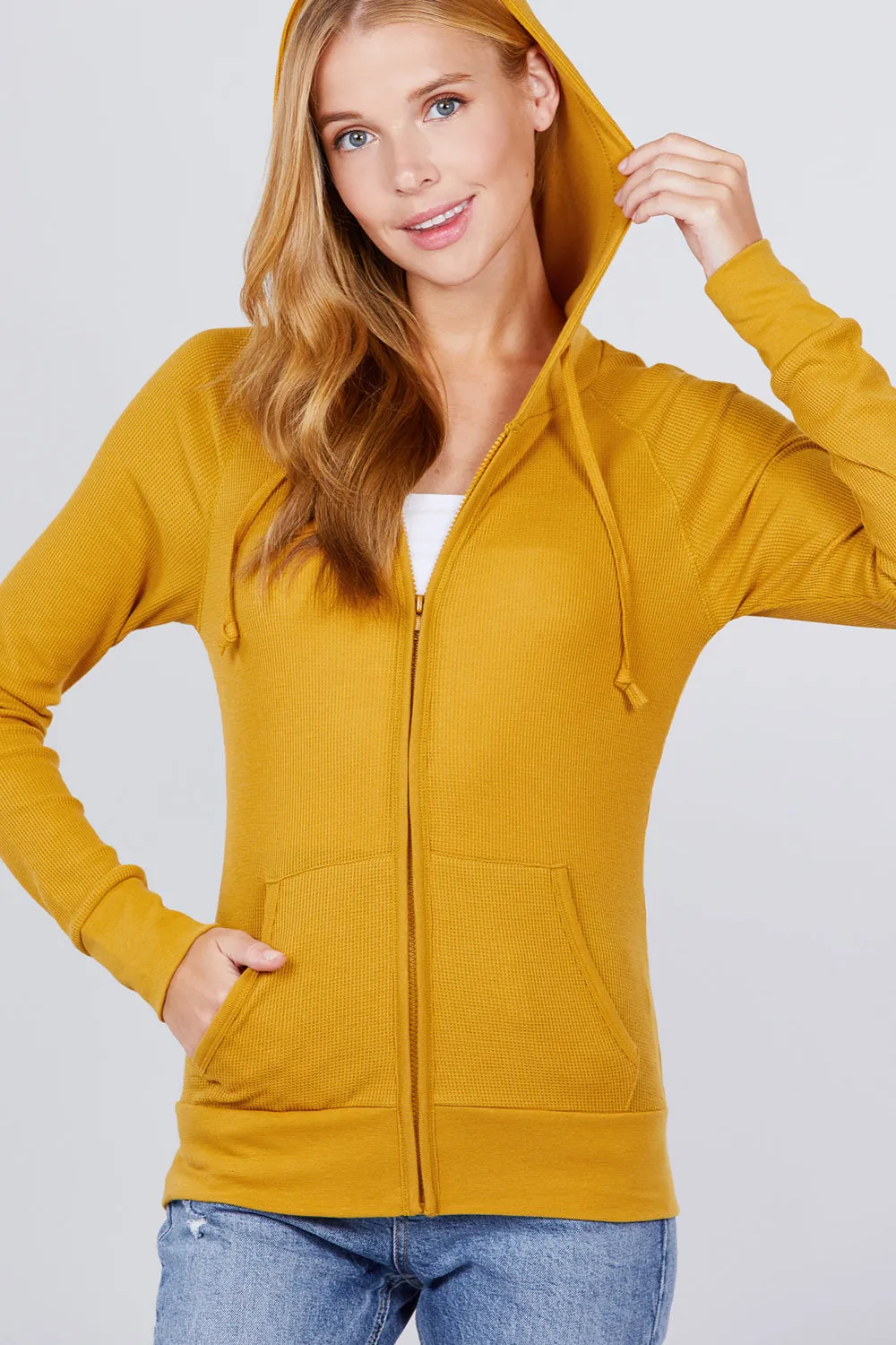 Women's Hoodie with Kangaroo Pocket Thermal Jacket