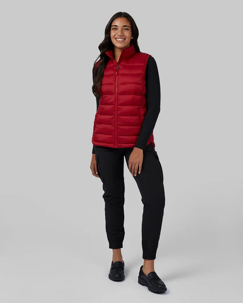 WOMEN'S LIGHTWEIGHT POLY-FILL PACKABLE VEST