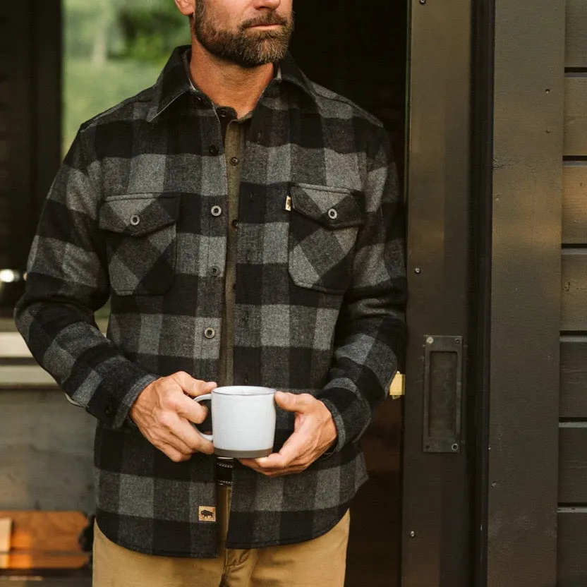 Yukon Wool Shirt Jac | Gray and Black