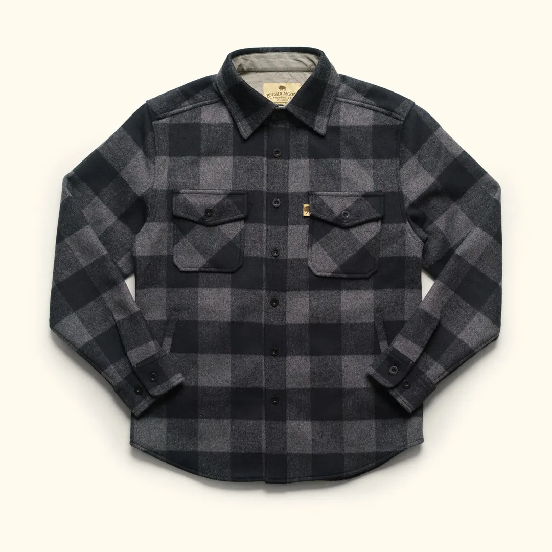 Yukon Wool Shirt Jac | Gray and Black