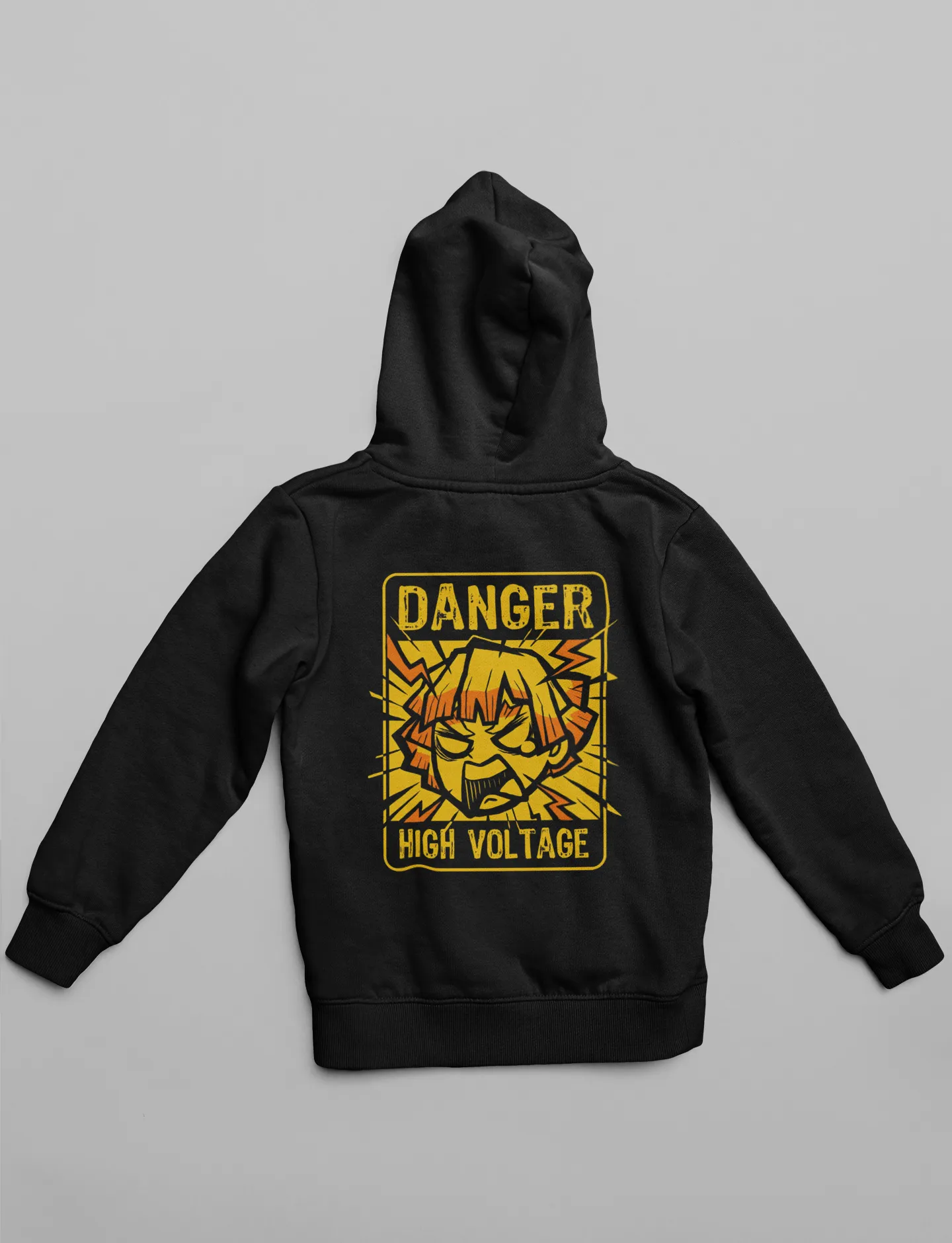 Zenitsu High Voltage: Demon Slayer (Double Sided Print): WINTER HOODIES